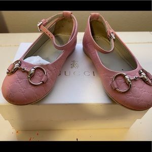 Gucci girls ballerina flats